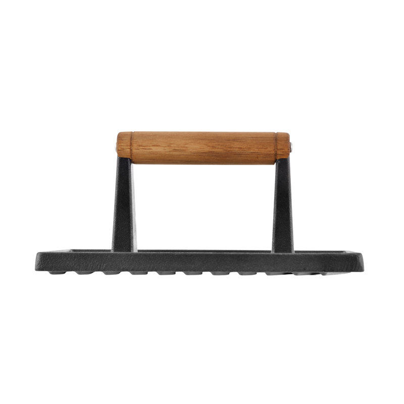 MasterPRO 9" Pre Seasoned Cast Iron Grill Press Wayfair